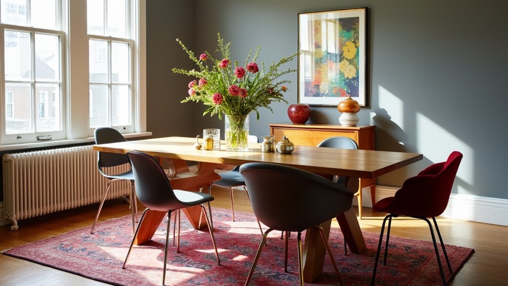 mixing chairs and tables