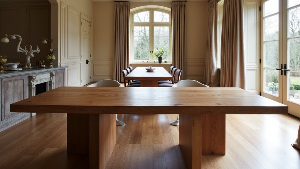 stylish oak dining tables