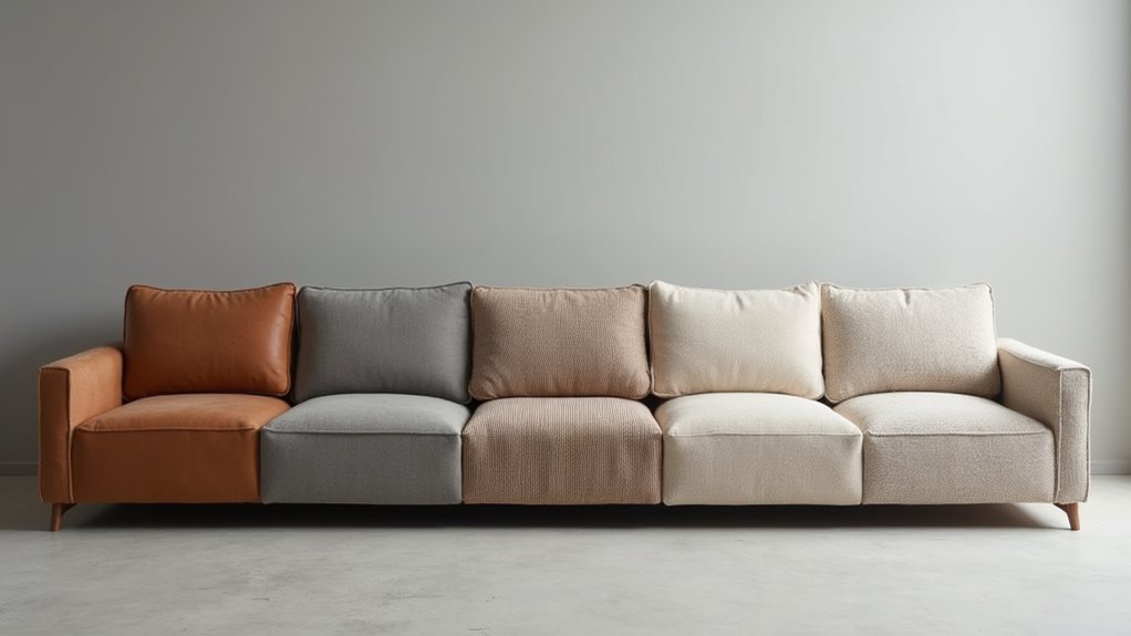 common sofa upholstery materials overview
