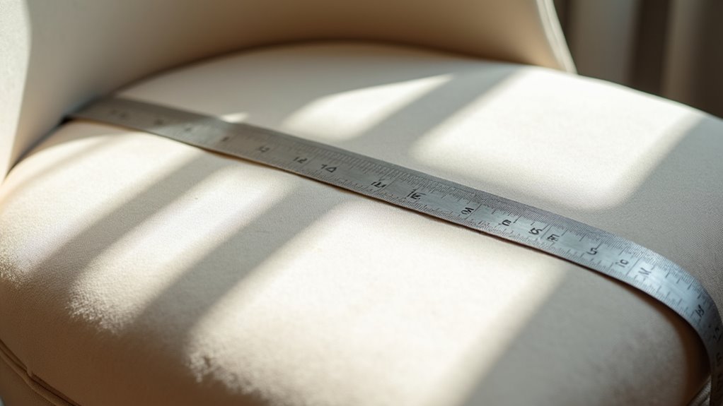accurate chair seat measurement