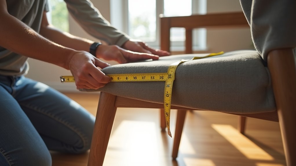 accurate chair seat measurements