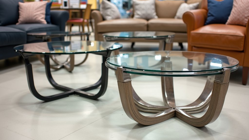affordable stylish glass tables
