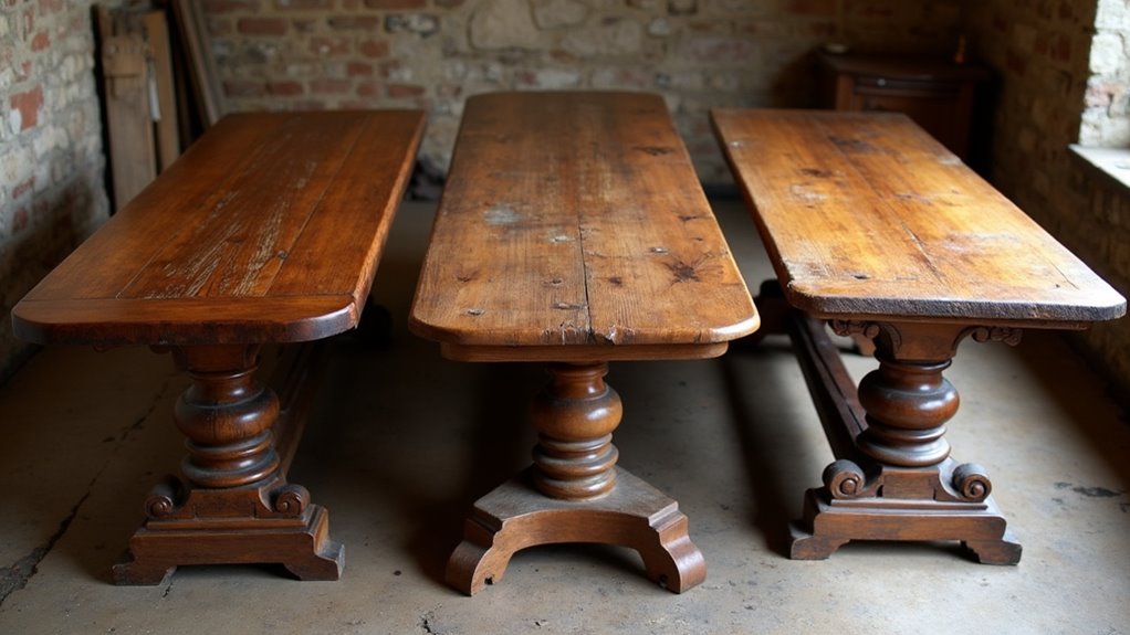 antique country dining tables