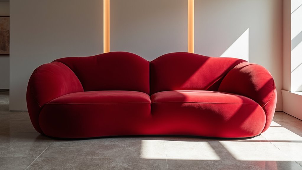 avant garde lip shaped sofa