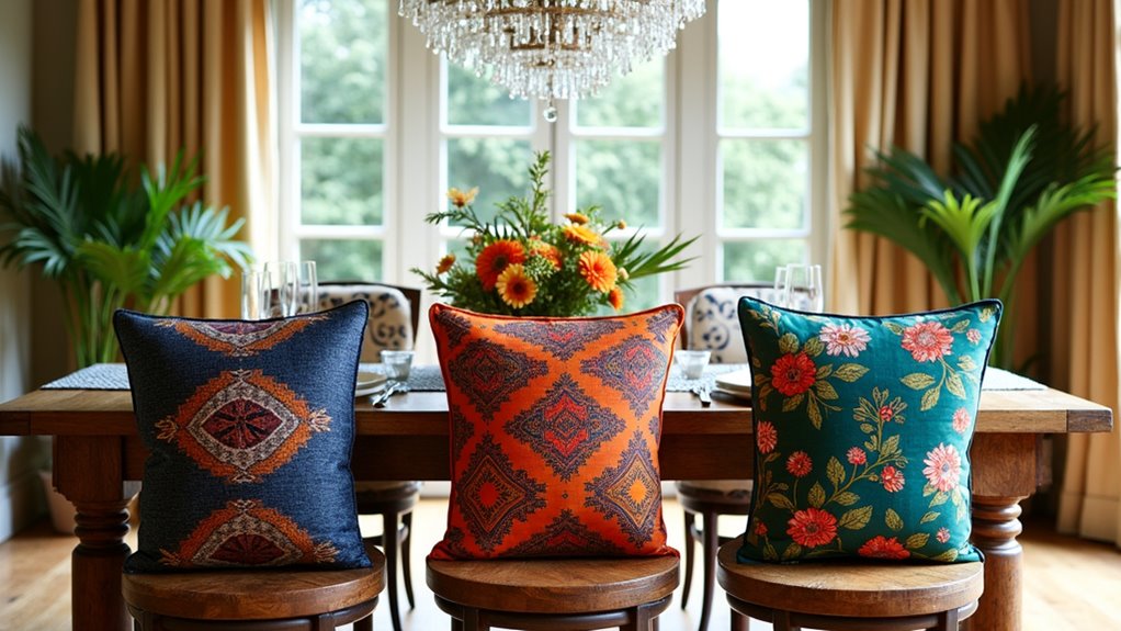 bohemian dining chair cushions