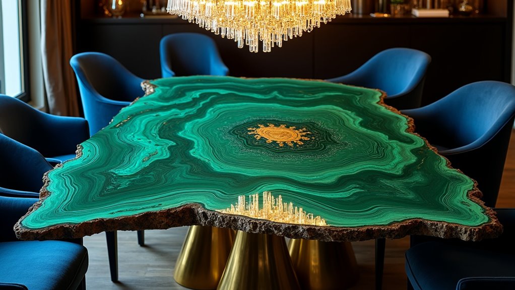 bold dining table aesthetics