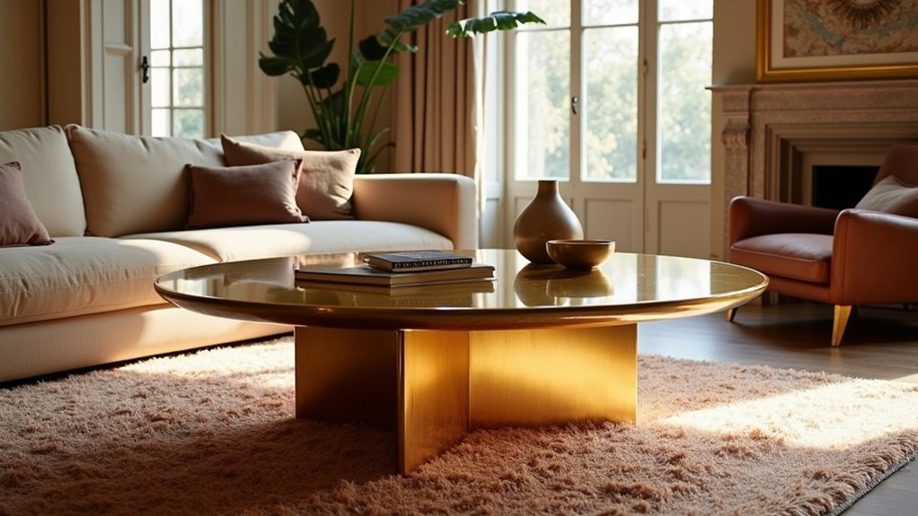 bold geometric metallic design