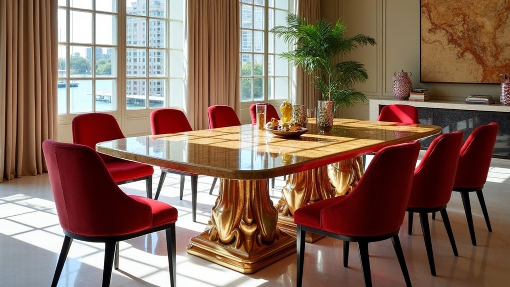 bold statement dining tables