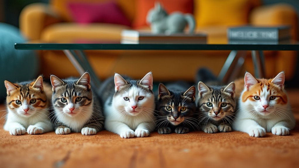 cats hilariously vs coffee tables