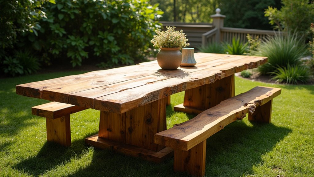 cedar plank table elegance