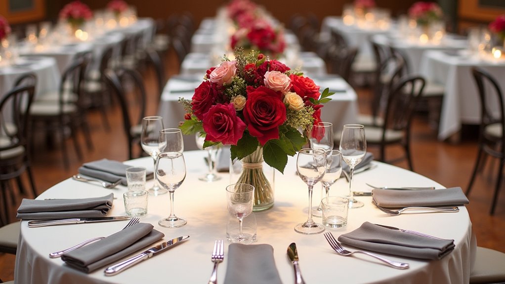 centerpiece enhances dining experience