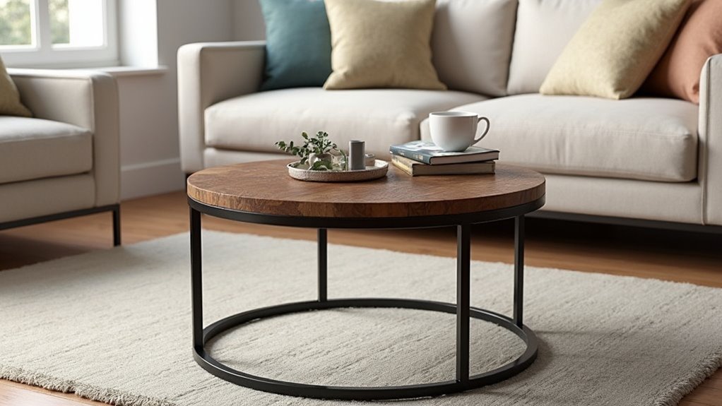 charming rustic round table