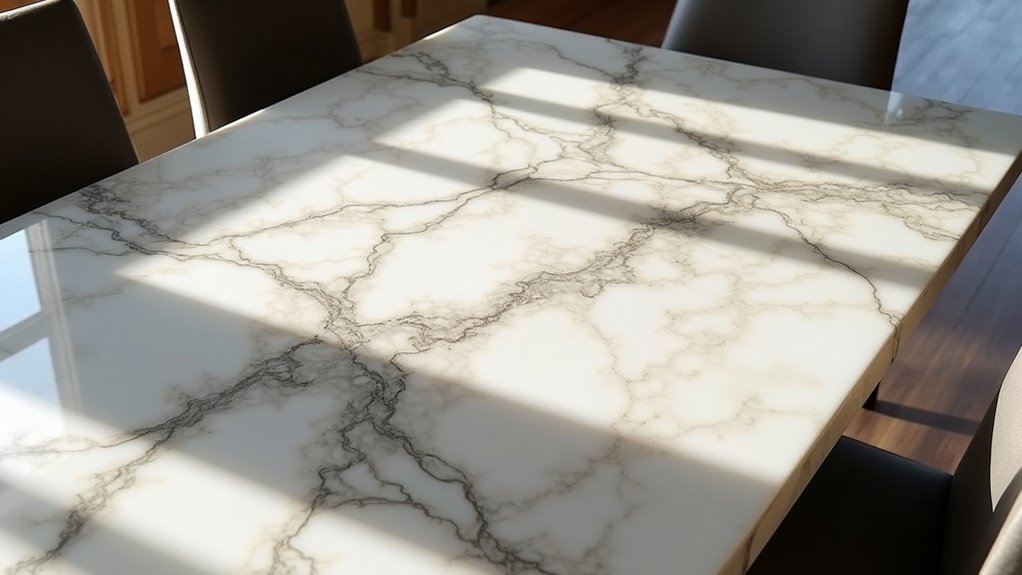 cloud burst marble dining table