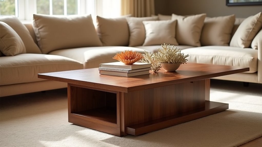 coffee table dimensions placement
