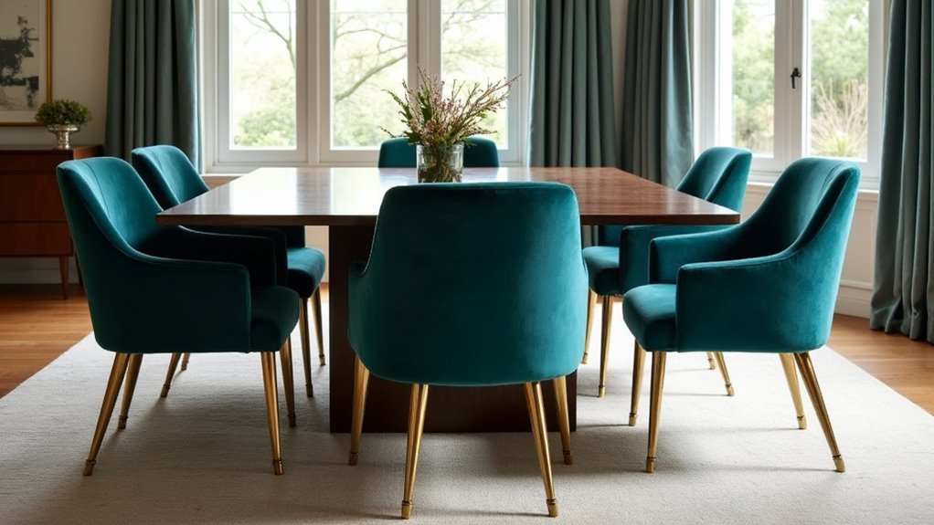 comfortable chic dining armchairs