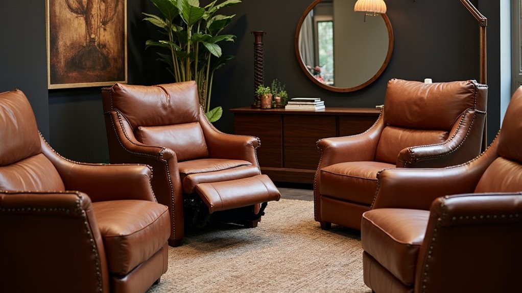comfortable modern leather recliner