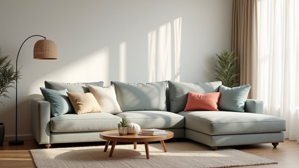 comfortable stylish sectional accessories