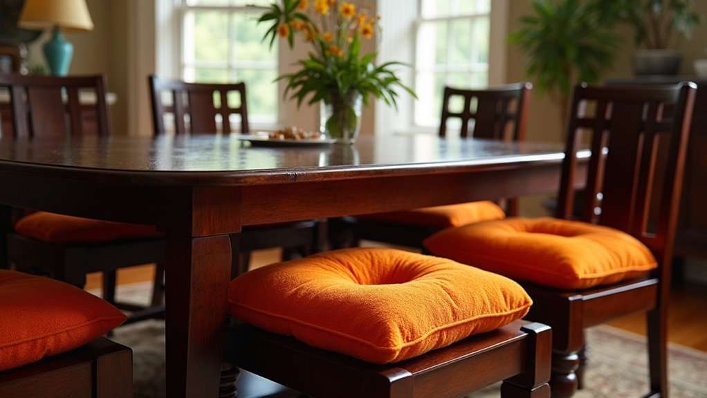 comfortable u shaped dining cushions