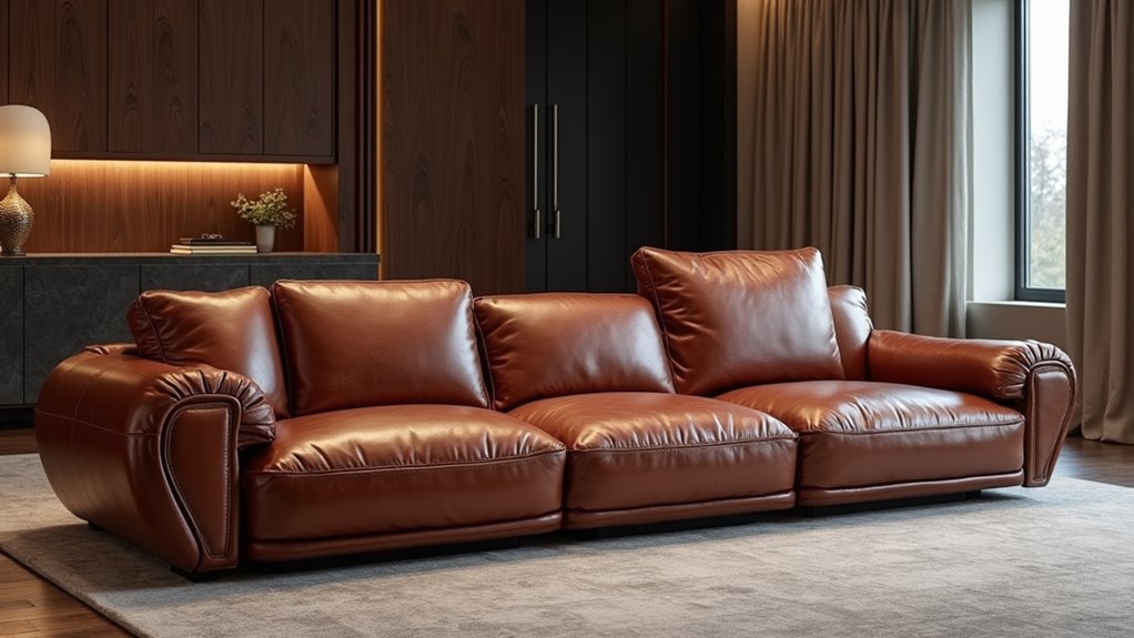 contemporary elegant leather sofas