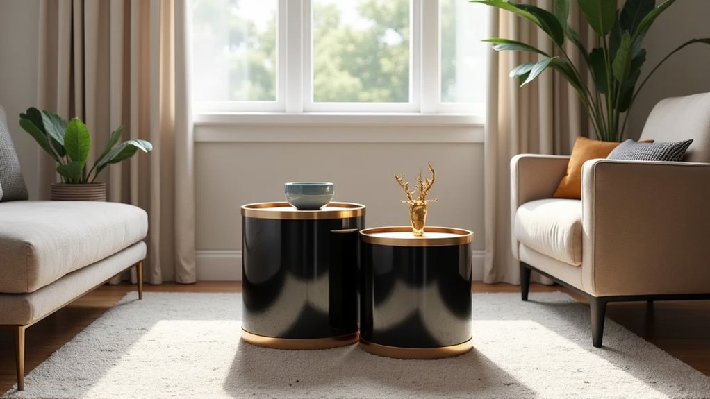 contemporary elegant nesting tables