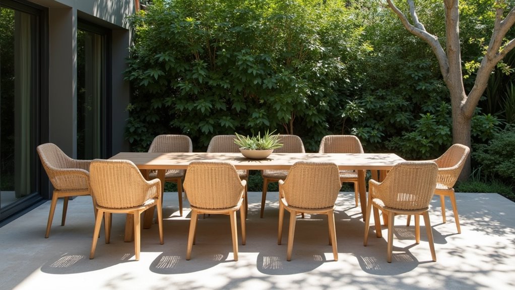 contemporary ergonomic wicker chair