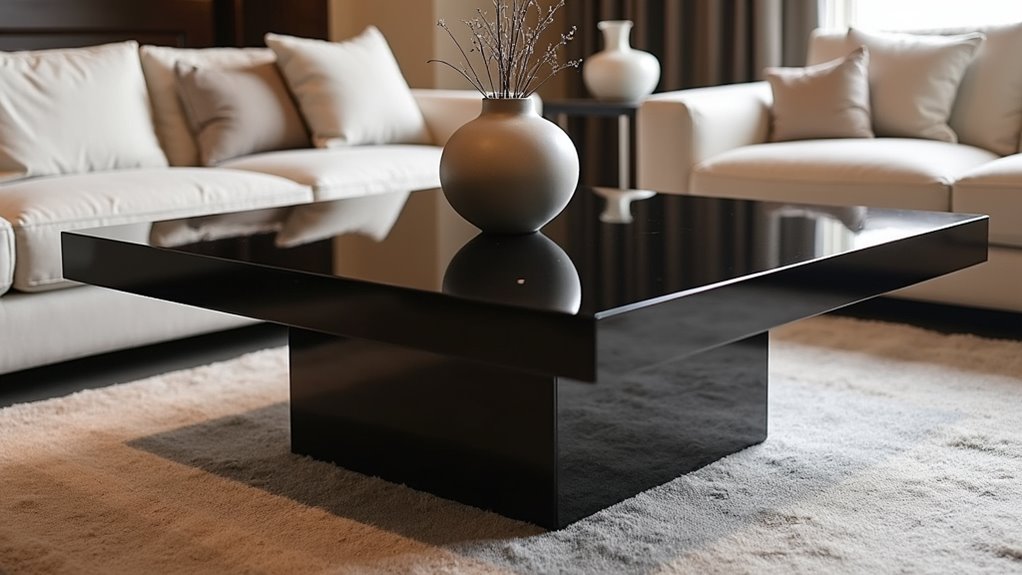 contemporary glass metal tables