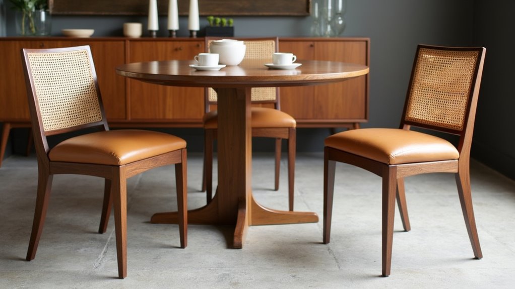 contemporary leather dining chair