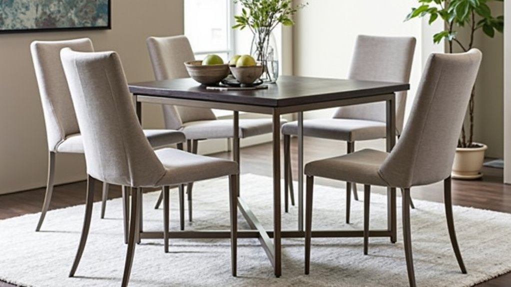 contemporary metal frame chairs