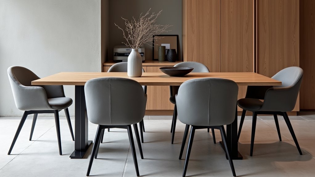 contemporary minimalist dining table