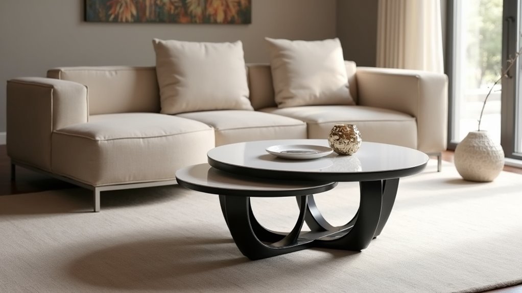 contemporary nesting coffee table