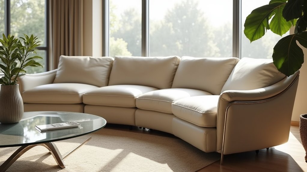 contemporary power reclining sofa