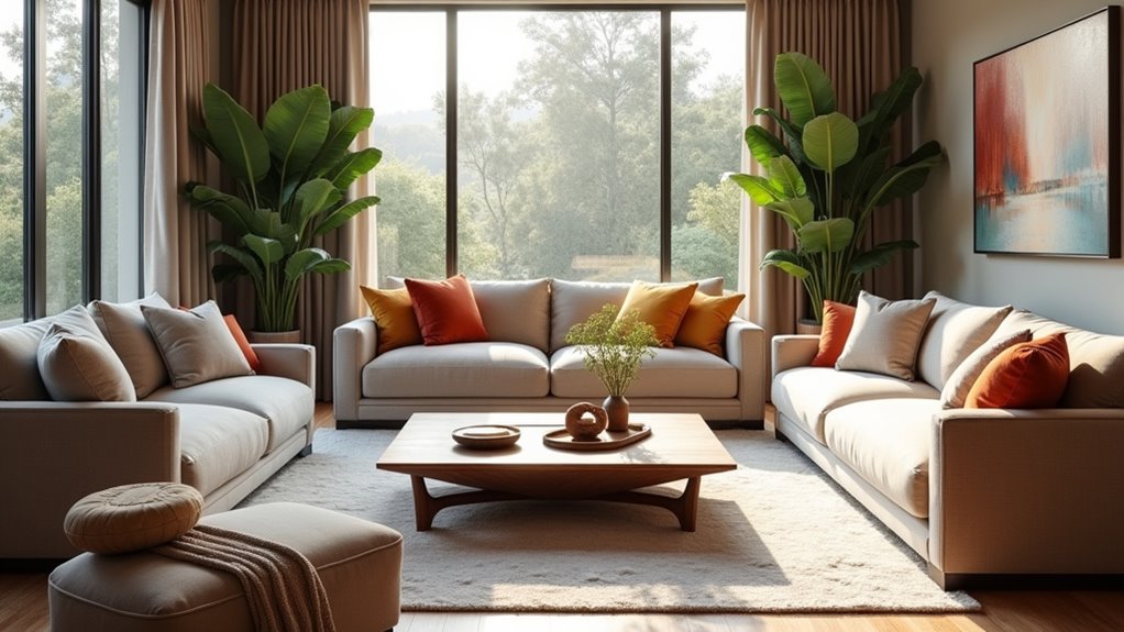 contemporary solid wood coffee table