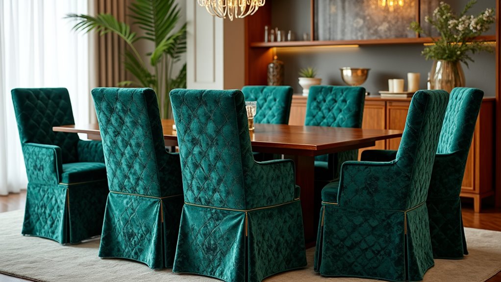 contemporary stylish dining covers