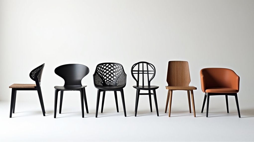 contemporary vibrant dining chairs