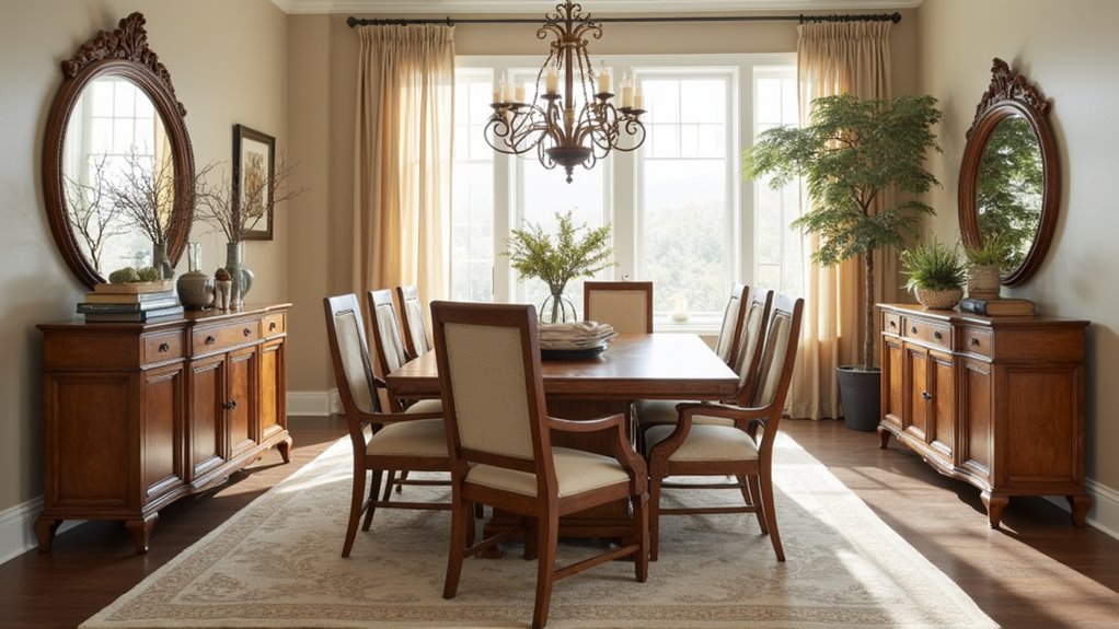 coordinated rustic contemporary dining collection