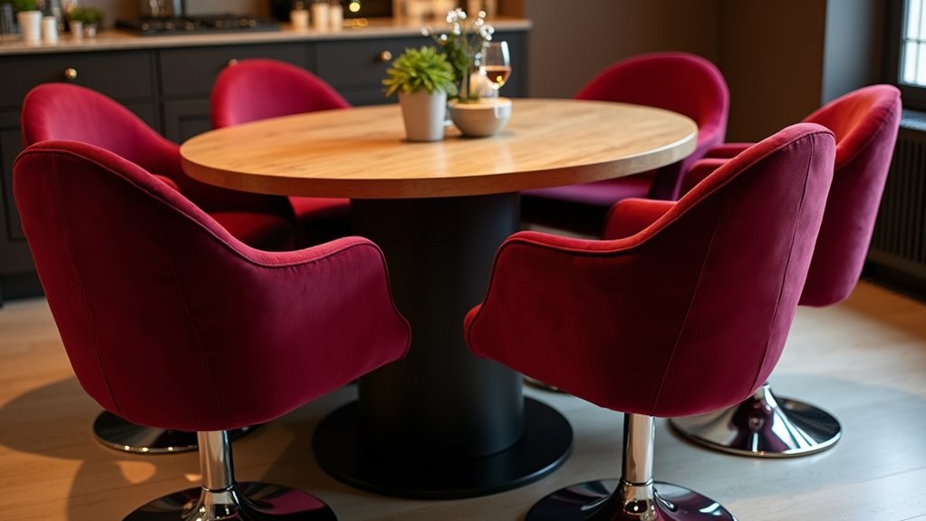 cozy stylish barrel chairs