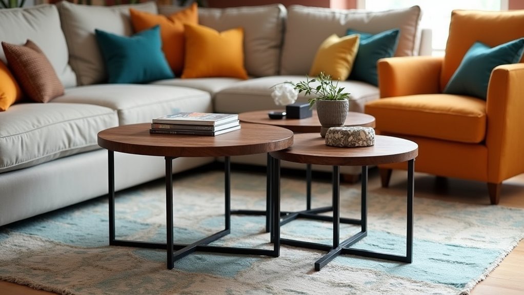 cube shaped wooden coffee table