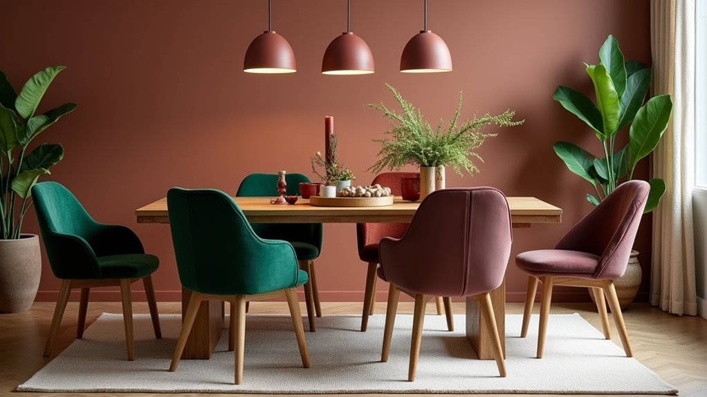 curated dining room color palette