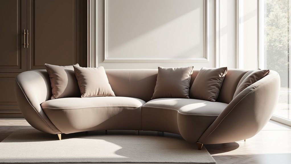 curved sofas enhance interiors