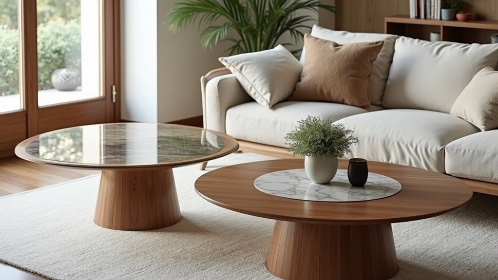 curved tables enhance flow