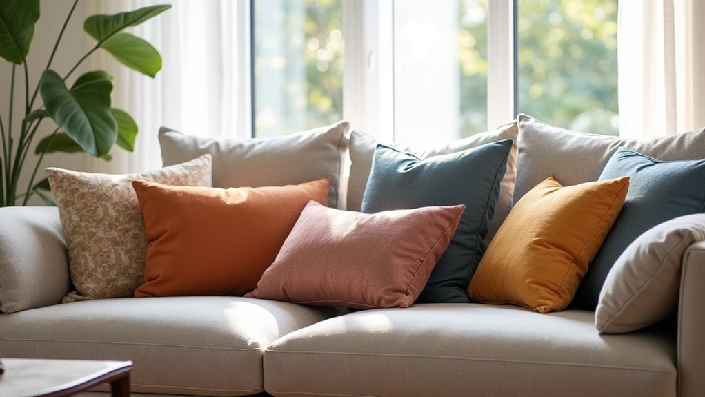 cushion arrangement and sizes