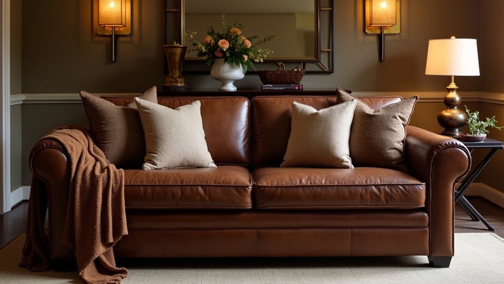 customizable elegant leather sofa