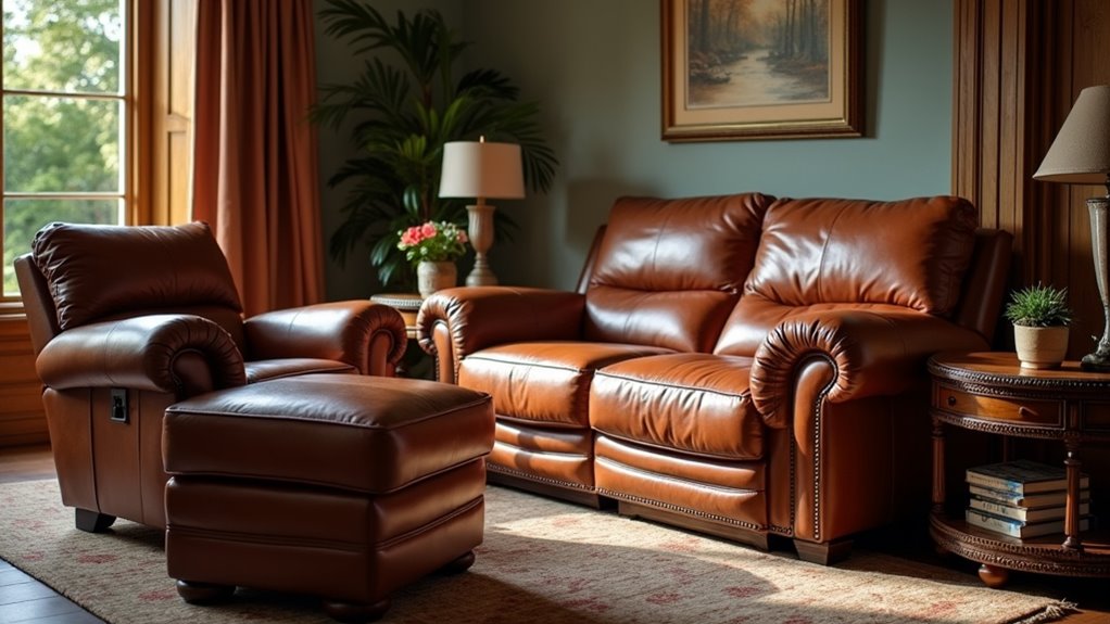 customizable ergonomic leather recliner