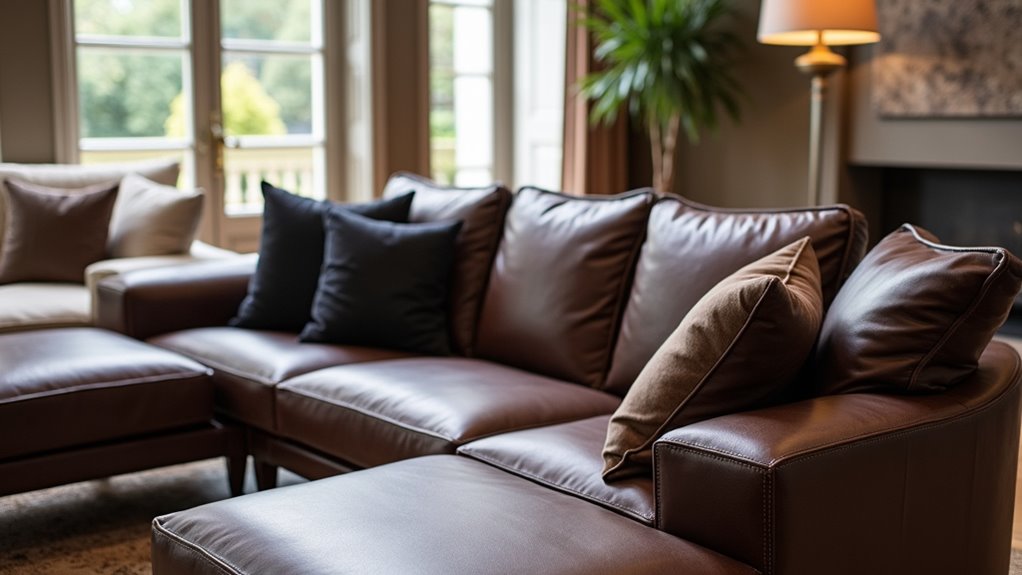 customizable leather corner sofas