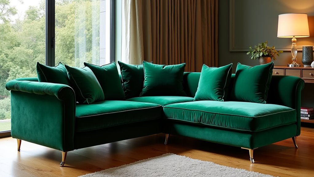 customizable luxurious velvet sofas