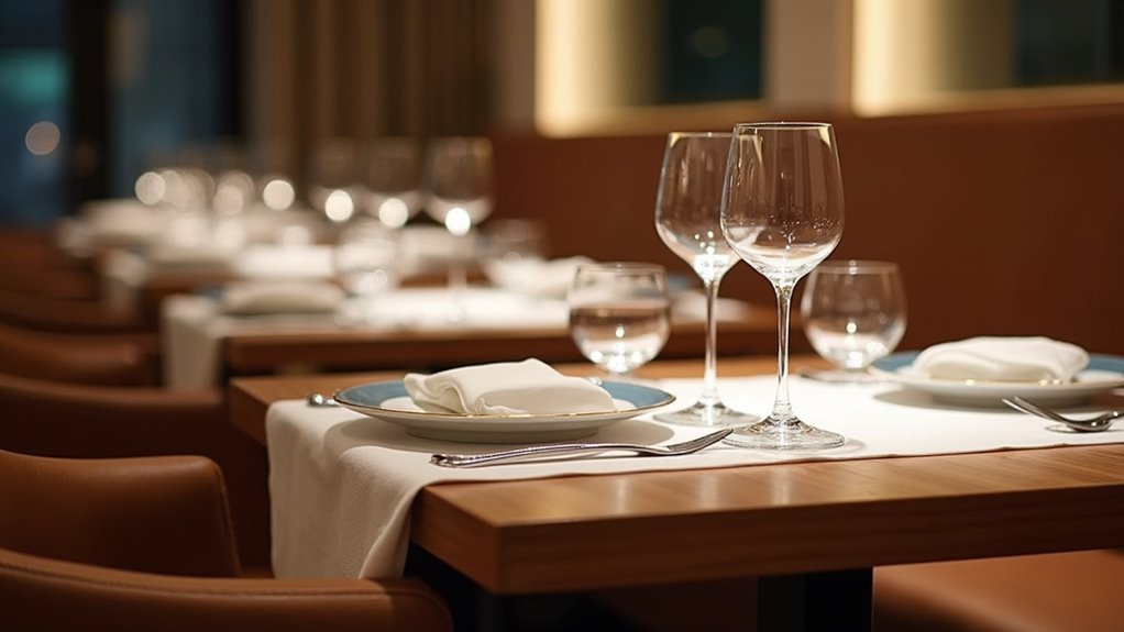 cutlery arrangement for elegance