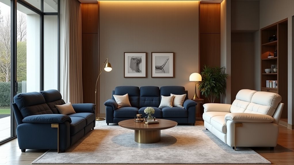 designer recliner sofas selection