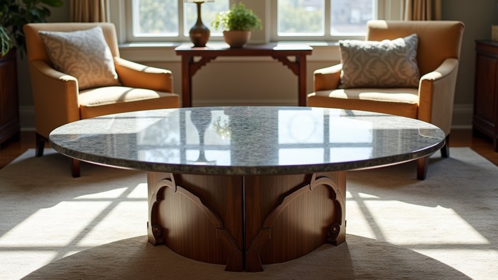 distinctive patterned onyx table