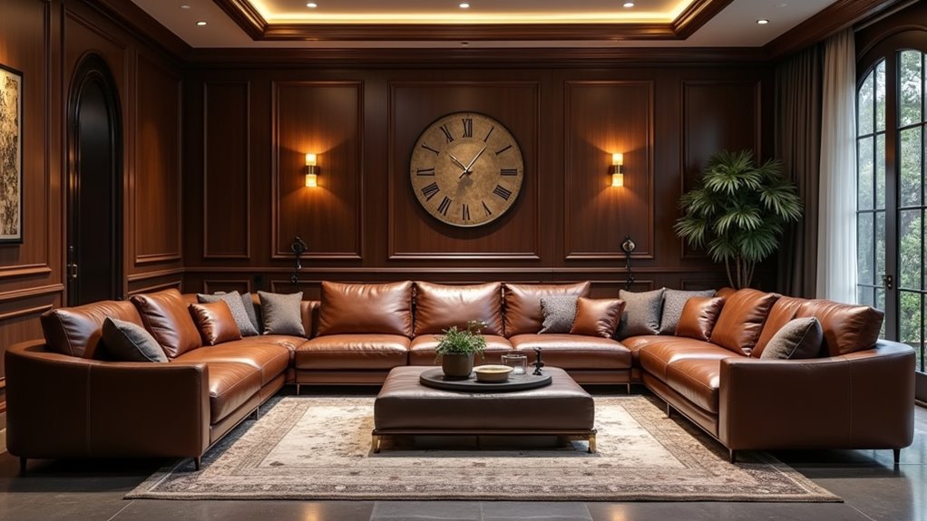 diverse leather sectional models