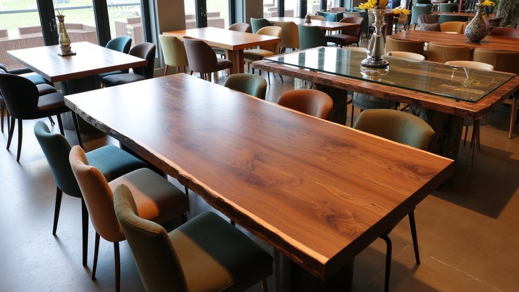 diverse materials for tables